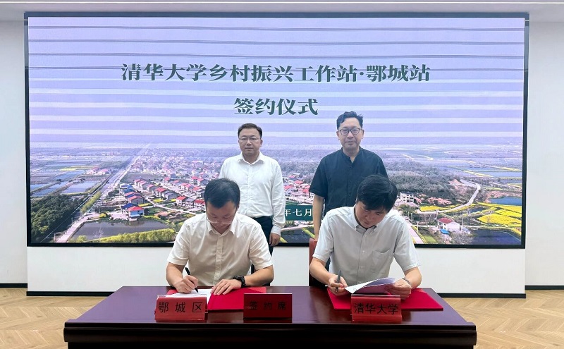 重磅！清华大学乡村振兴工作站・鄂城站落地峒山村